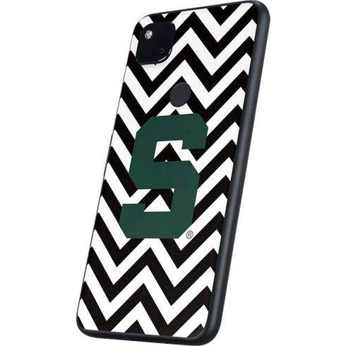 Michigan State University Spartans S Chevron Google Pixel 4a Skin